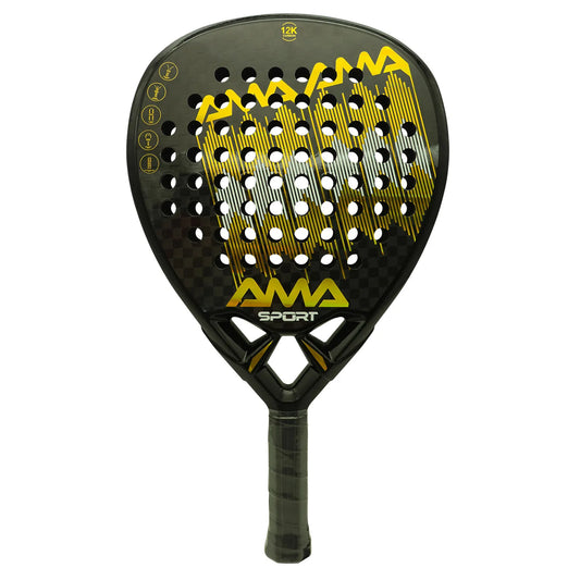 AMASPORT Professional 12K Carbon Fiber Padel Racket