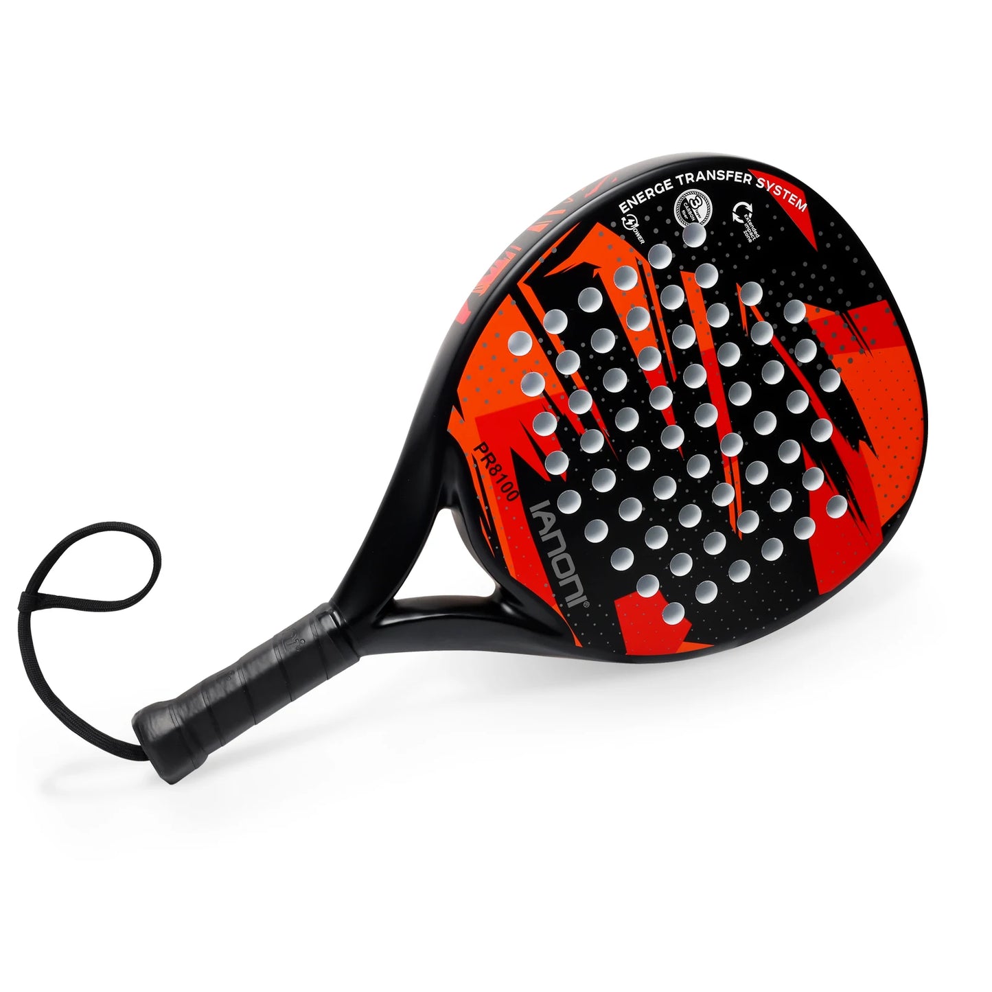 IANONI Padel Racket - Carbon Fiber Surface with EVA Memory Flex Foam Core