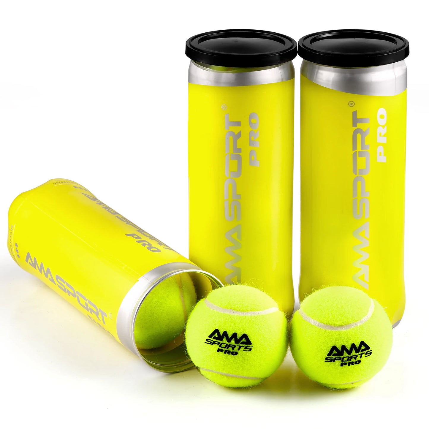 AMASPORT Padel Balls - High Quality, Pressurized Tubes