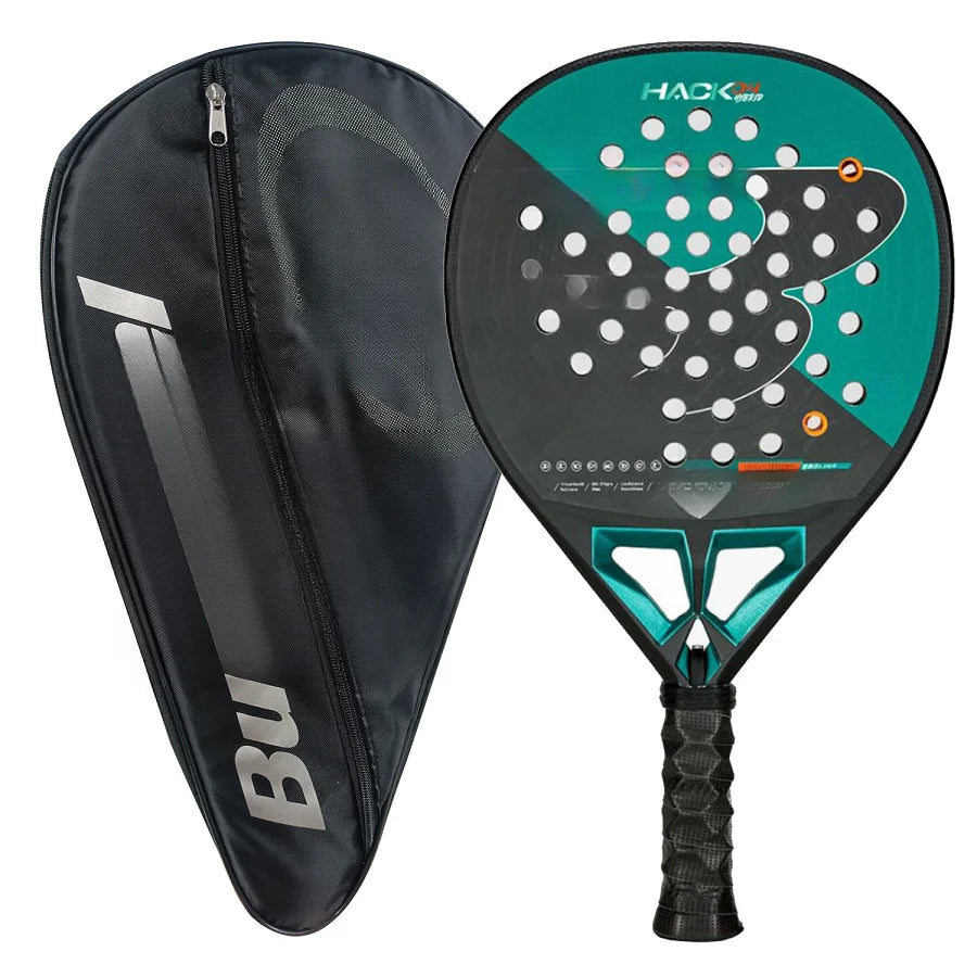 Padel Racket Carbon Fiber EVA Memory Flex Foam Core Lightweight Racket