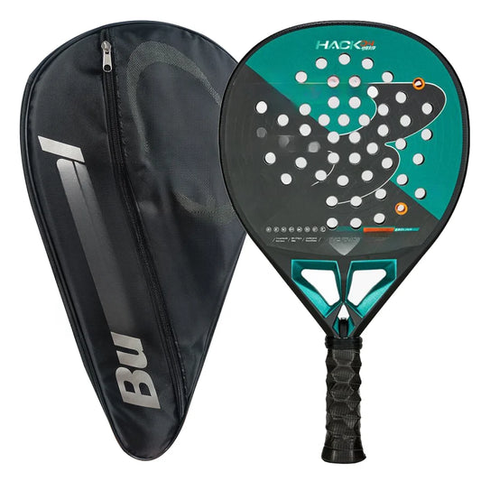 Padel Racket Carbon Fiber EVA Memory Flex Foam Core Lightweight Racket