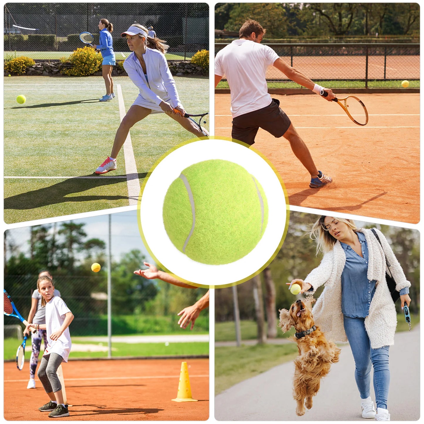 3pcs Padel Balls - High Bounce Court Balls