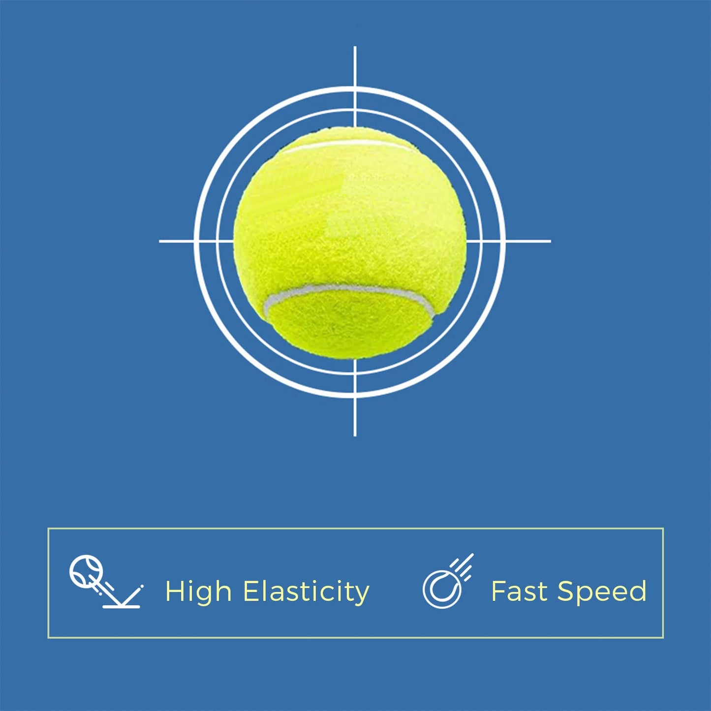 3pcs Padel Balls - High Bounce Court Balls