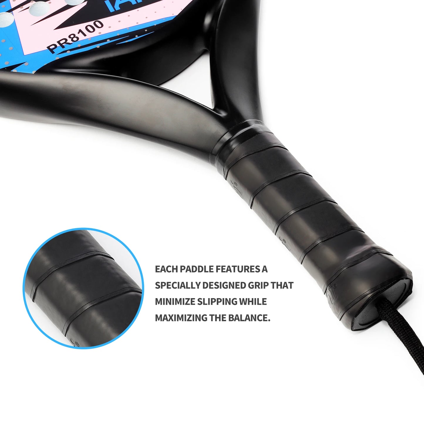 Carbon Fiber Round Padel Racket