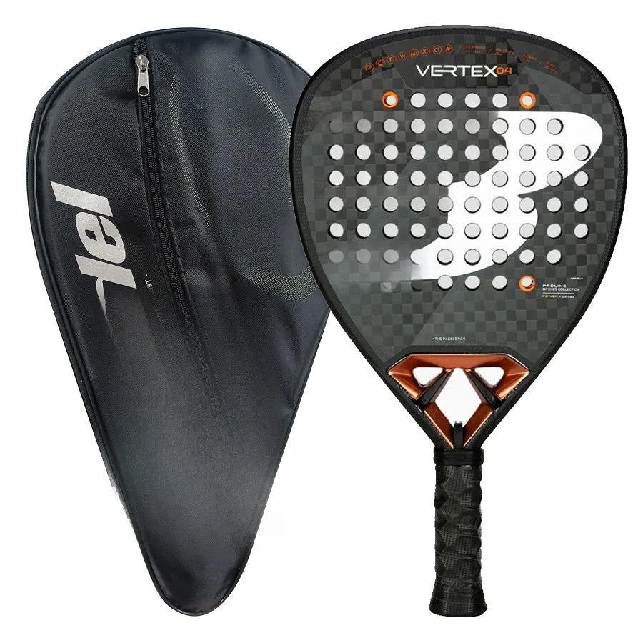 Padel Racket Carbon Fiber EVA Memory Flex Foam Core Lightweight Racket