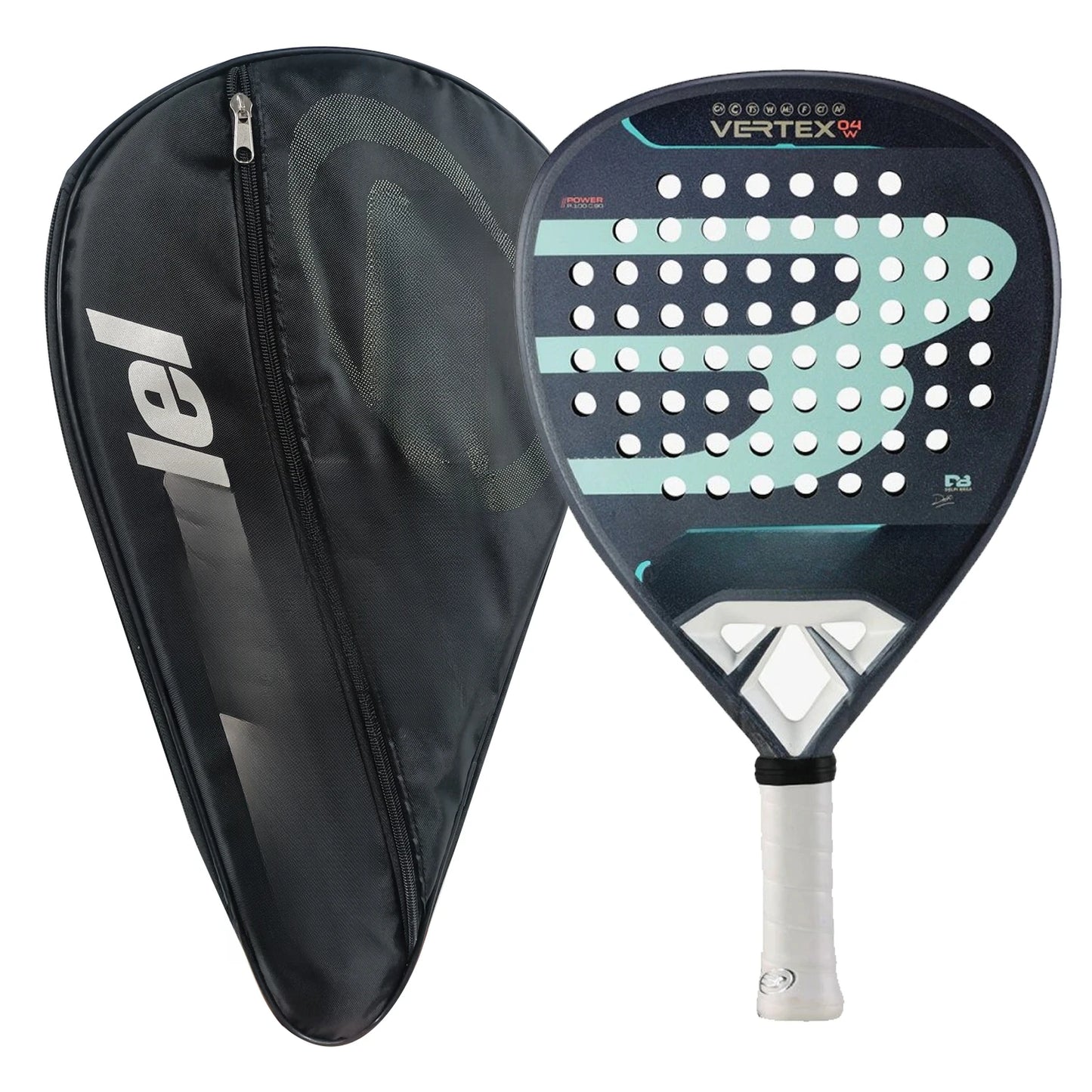 Padel Racket Carbon Fiber EVA Memory Flex Foam Core Lightweight Racket