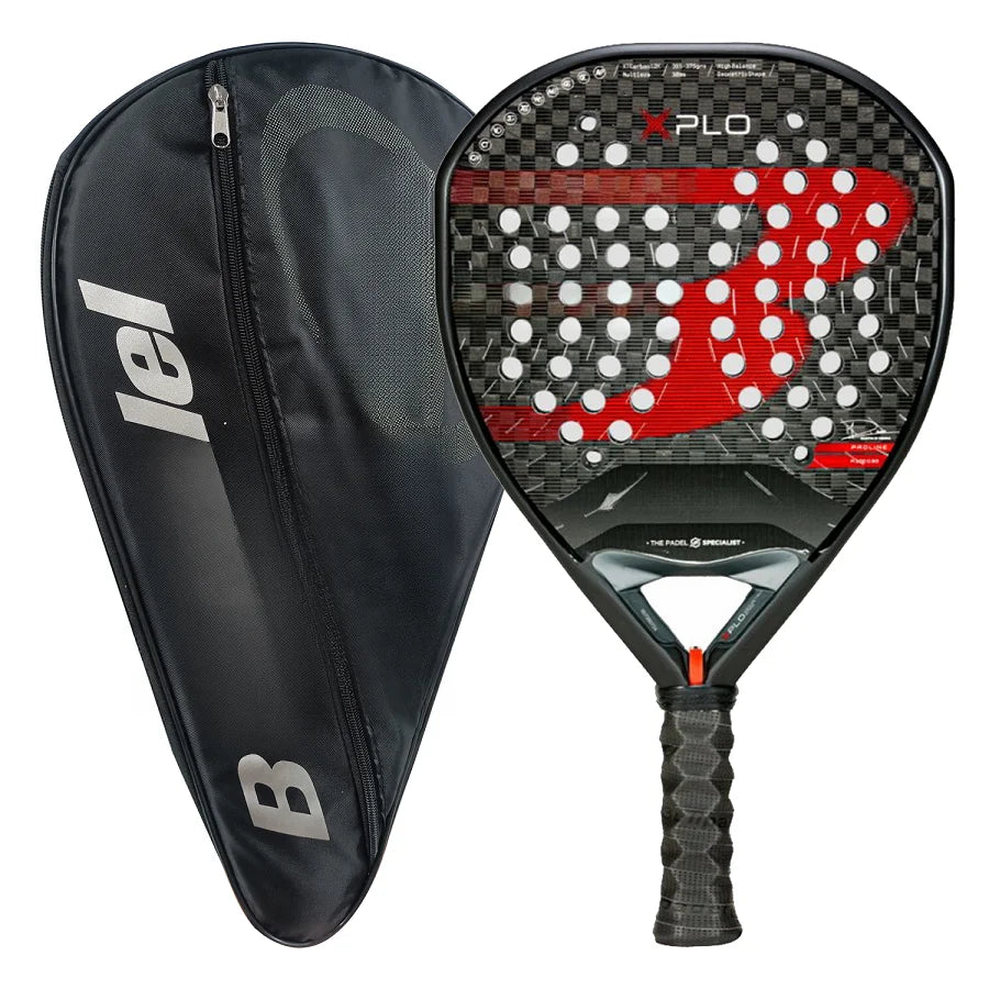 Padel Racket Carbon Fiber EVA Memory Flex Foam Core Lightweight Racket