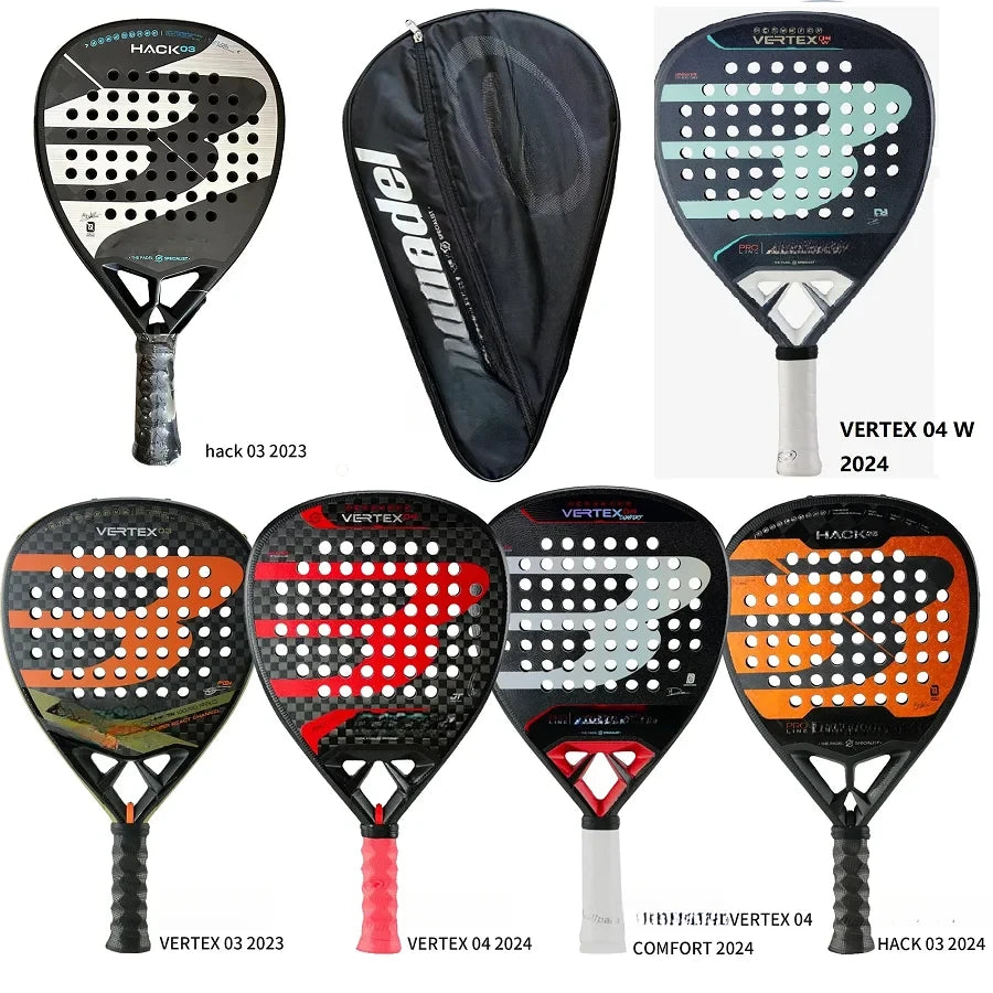 Padel Racket Carbon Fiber EVA Memory Flex Foam Core Lightweight Racket