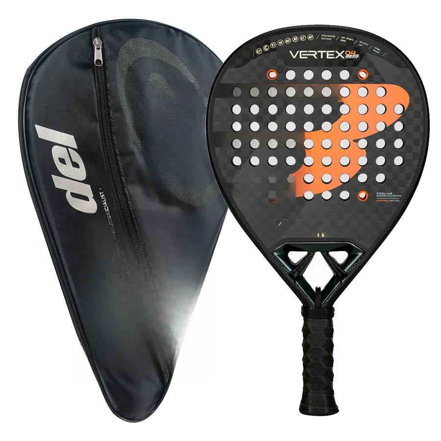 Padel Racket Carbon Fiber EVA Memory Flex Foam Core Lightweight Racket
