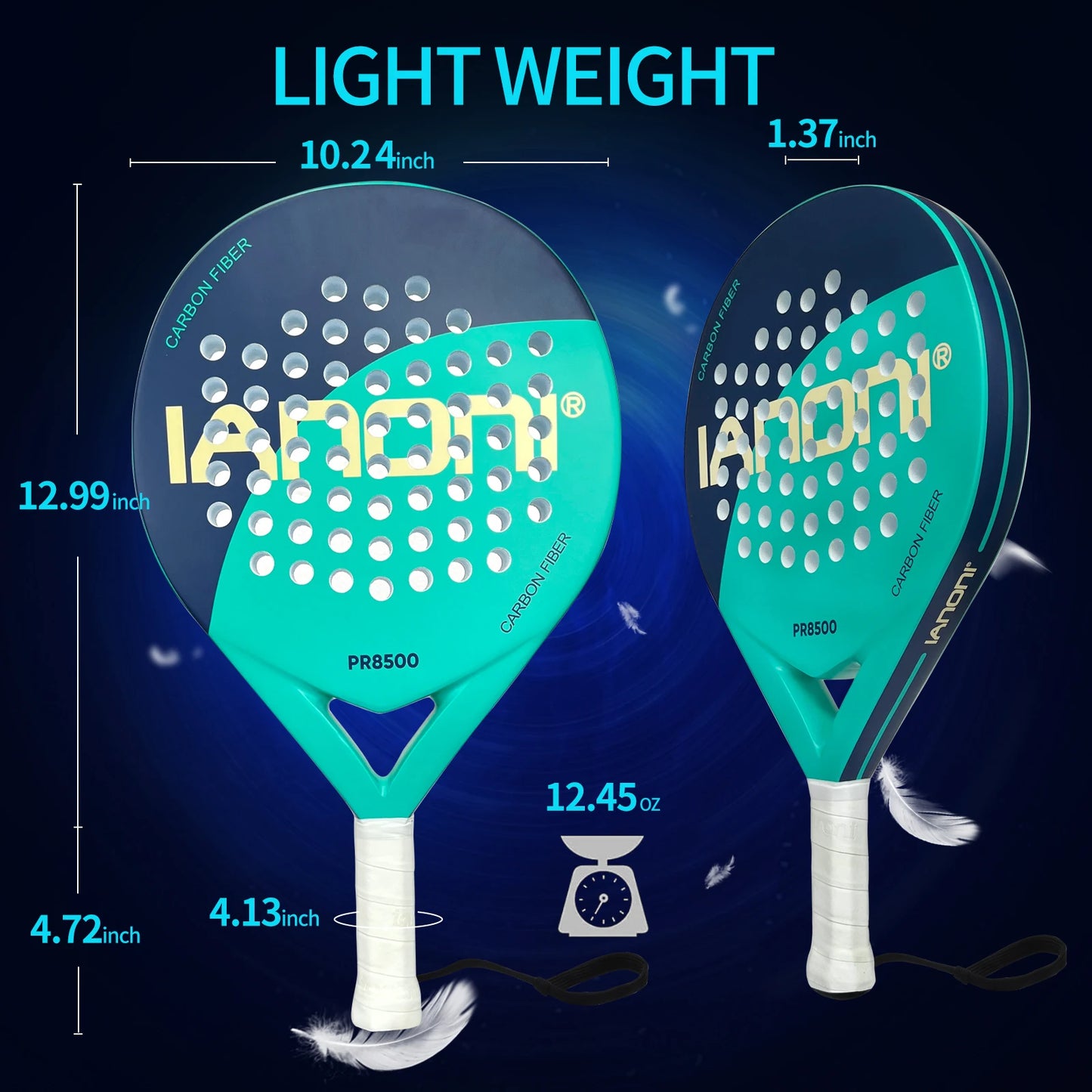 IANONI Round Racket - Lightweight & Powerful