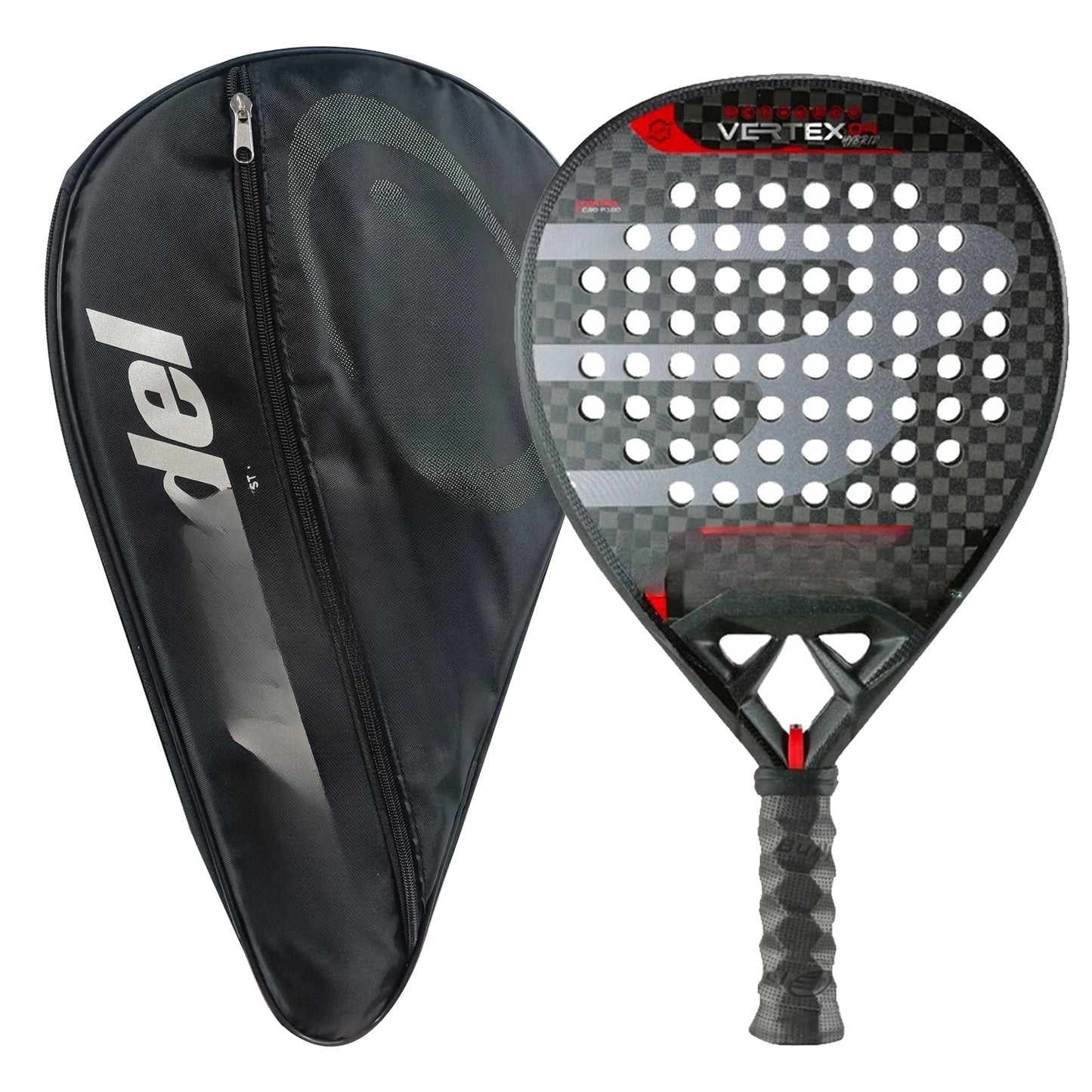Padel Racket Carbon Fiber EVA Memory Flex Foam Core Lightweight Racket
