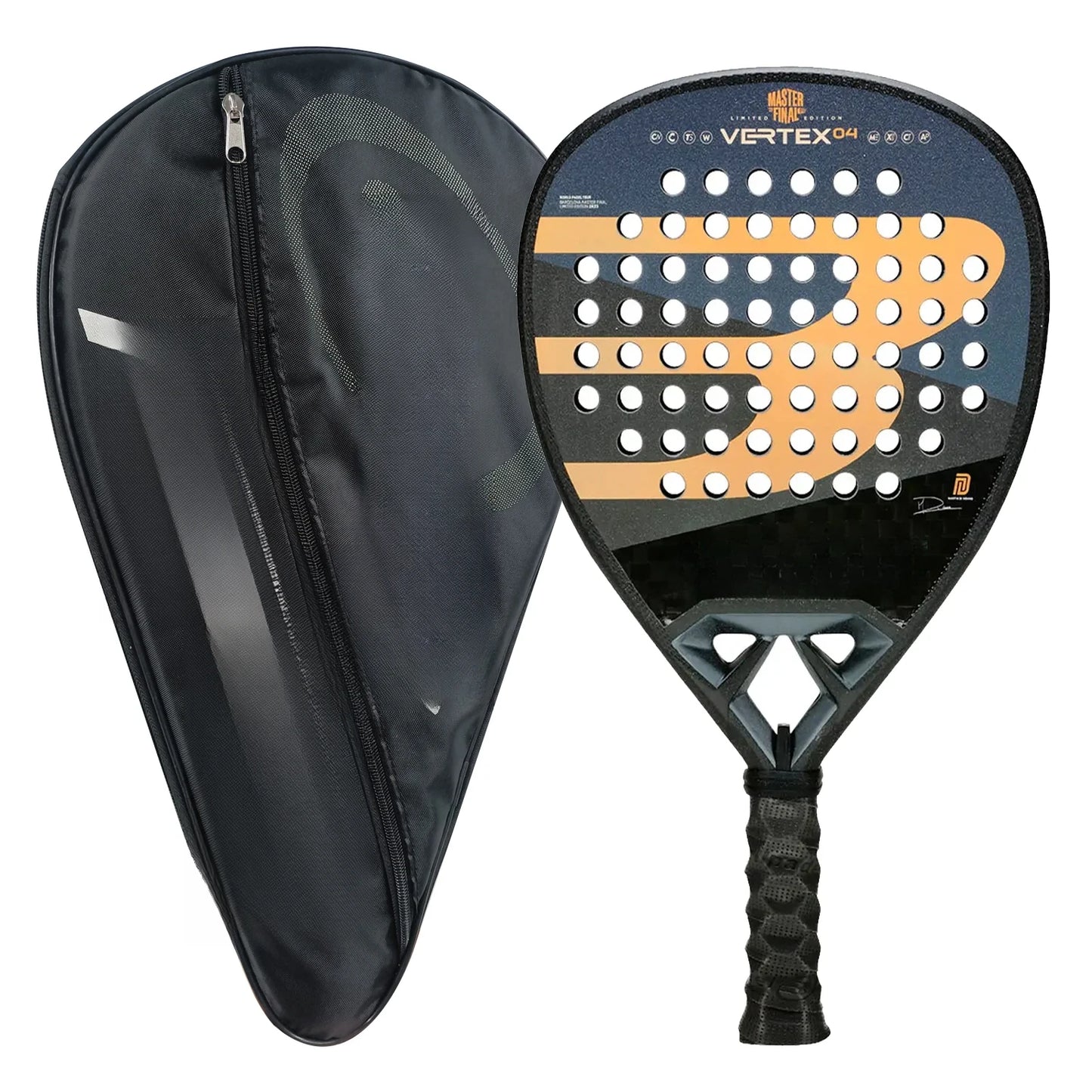 Padel Racket Carbon Fiber EVA Memory Flex Foam Core Lightweight Racket